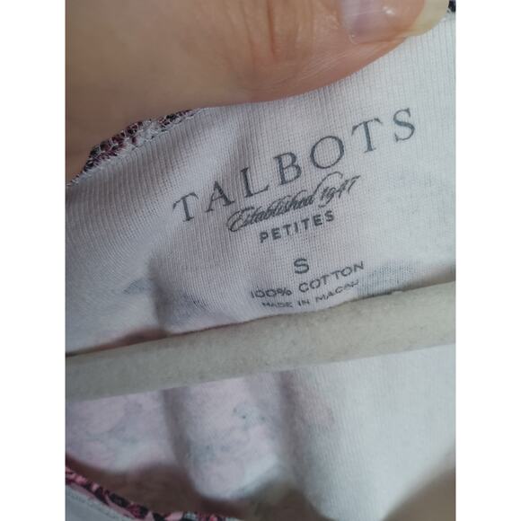 ⏳Y2K Talbot's Petites baby doll tee Dragonfly/Floral Size S Cotton Hippie Earthy - Picture 6 of 6